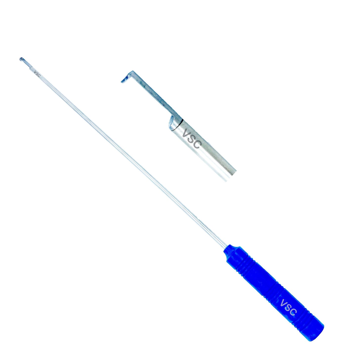5mm laparoscopic knot pusher, designed for precise knot placement and secure suturing during minimally invasive surgeries, offering enhanced control and accuracy in suturing procedures.