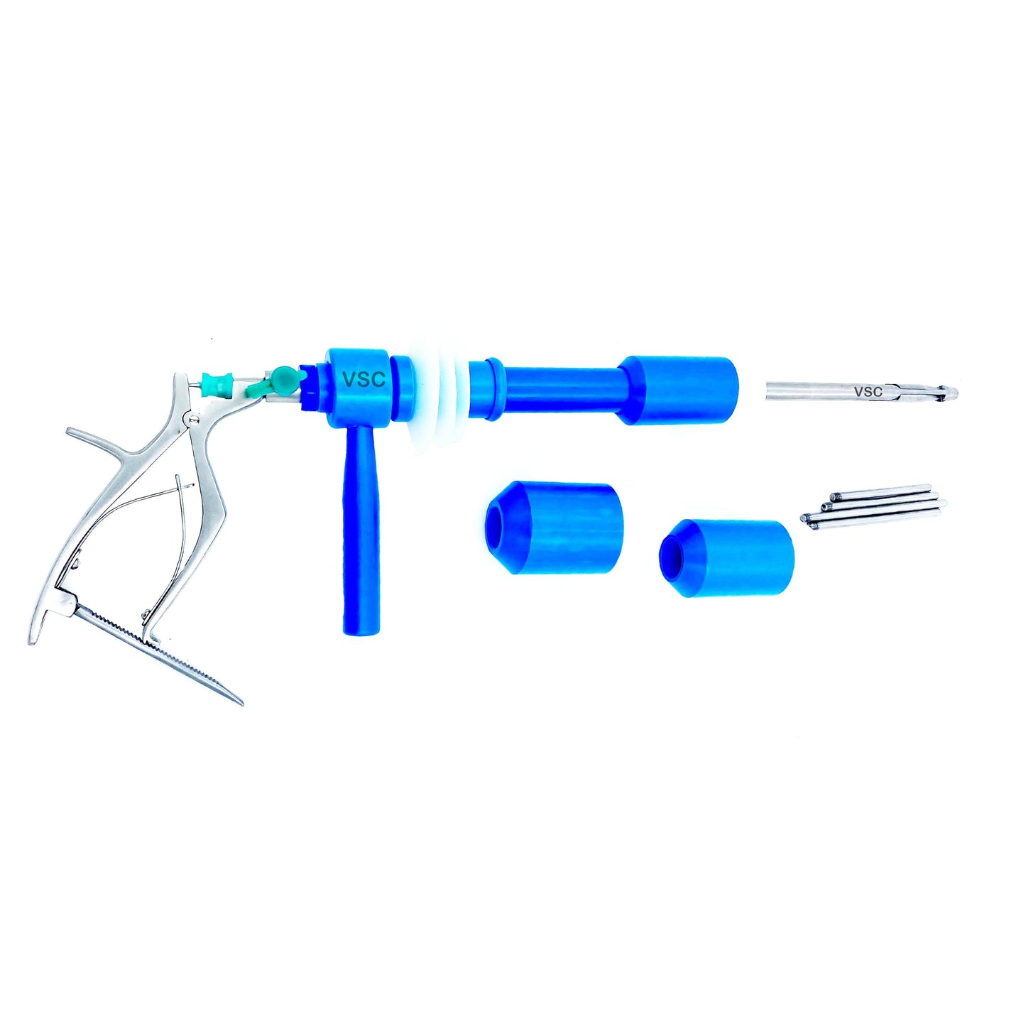 Gynecologic Tenaculum Utrine Manipulator Set with Ratchet Handle - Vishal Surgical Co