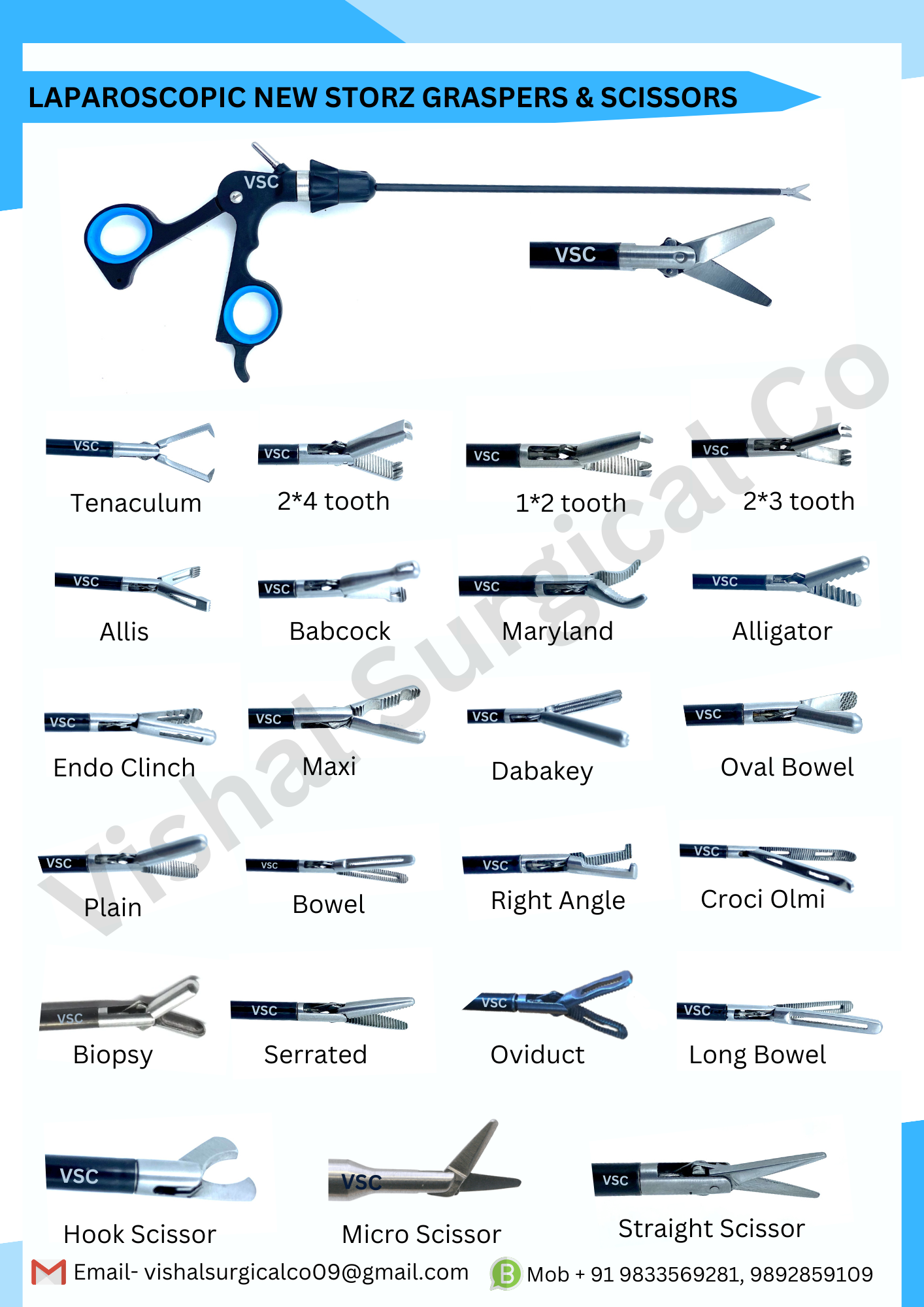 Laparoscopic Grasper - Vishal Surgical Co