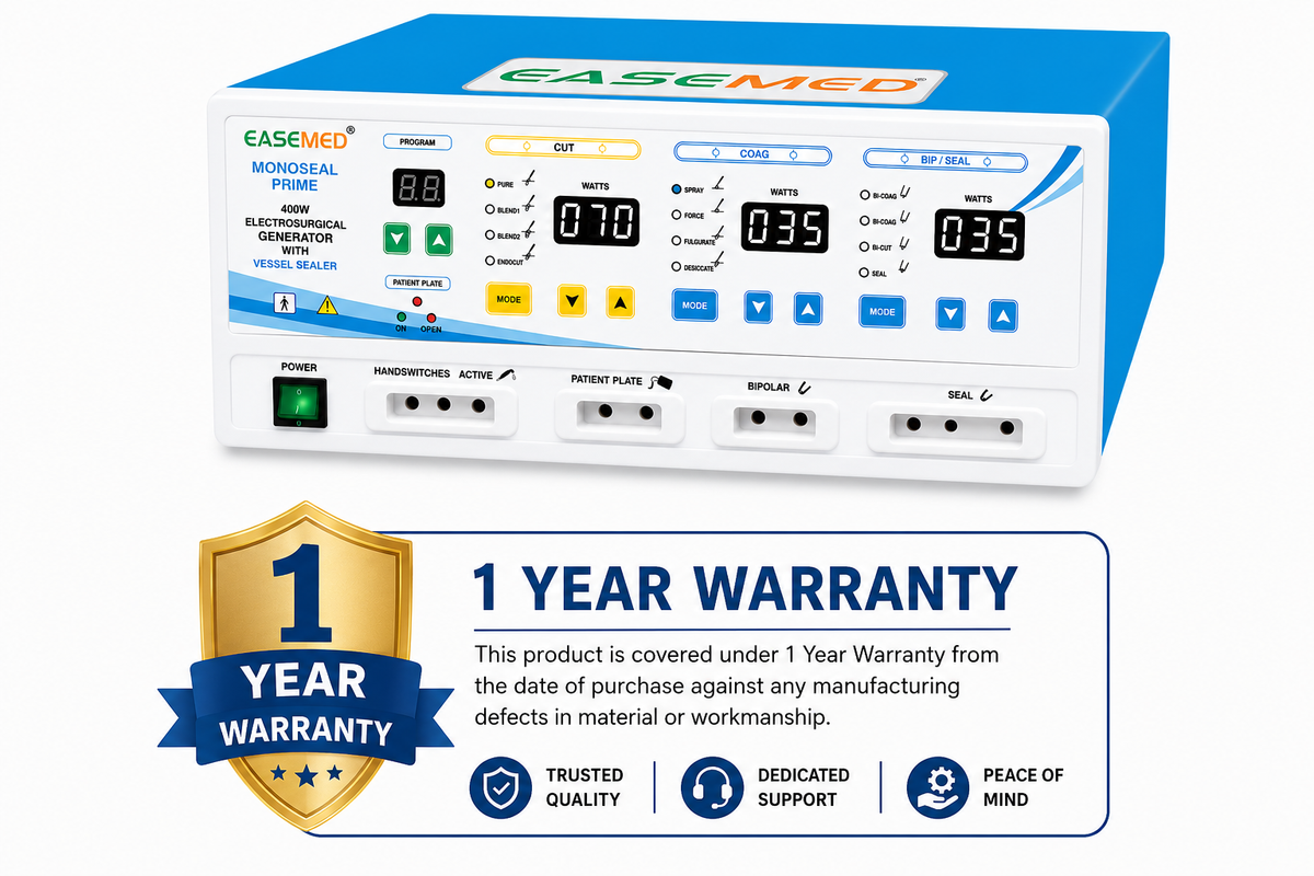 EASEMED Monoseal Prime 400W Digital Electrosurgical Generator with Vessel Sealing - Vishal Surgical Co