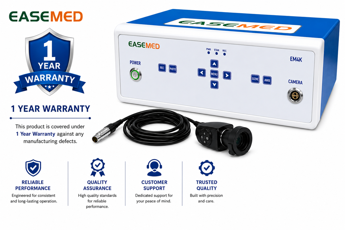 EASEMED EM4K 4K UHD Endoscopy & Laparoscopy Camera System with Camera Head | 3840×2160 Ultra HD CMOS Medical Surgical Camera | HDMI Output - Vishal Surgical Co