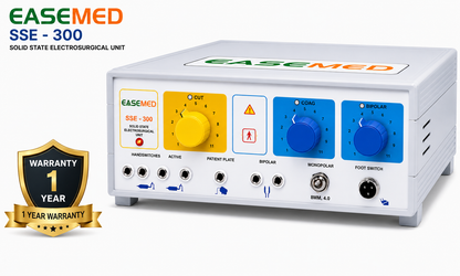 EASEMED SSE-300 Analog Electrosurgical Generator 300W | Monopolar & Bipolar ESU Machine - Vishal Surgical Co