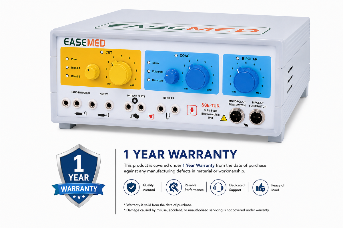 EASEMED SSE-TUR 400W Analog Electrosurgical Generator | Monopolar & Bipolar Cautery Machine - Vishal Surgical Co
