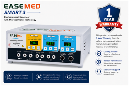 EASEMED Smart 3 300W Digital Electrosurgical Generator | Monopolar & Bipolar ESU - Vishal Surgical Co