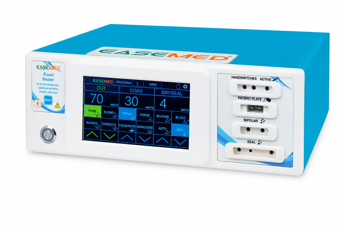 EASEMED Excel Sealer 400W Digital Electrosurgical Generator with Vessel Sealing | Touchscreen ESU - Vishal Surgical Co