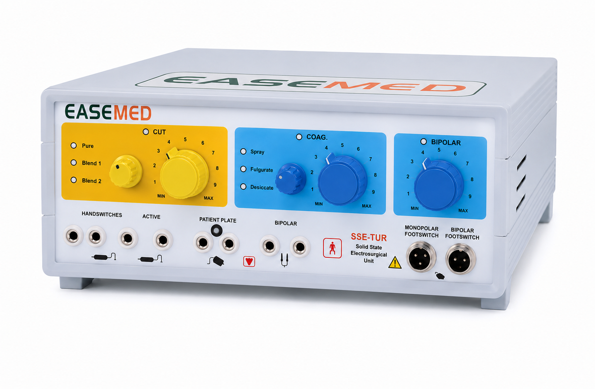 EASEMED SSE-TUR 400W Analog Electrosurgical Generator with monopolar and bipolar surgical modes.