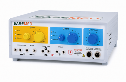 EASEMED SSE-TUR 400W Analog Electrosurgical Generator with monopolar and bipolar surgical modes.