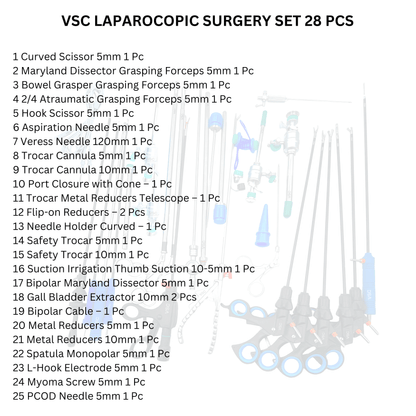 Laparoscopic Surgery Complete Set Surgical Instruments - Vishal Surgical Co