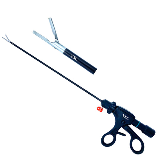 Laparoscopic Bipolar Vessel Sealer Cutter 5mm Silver Curved Jaw Instruments - Vishal Surgical Co
