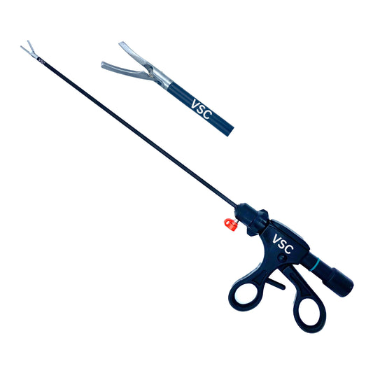 Laparoscopic Bipolar Vessel Sealer Cutter Silver Curved Jaw 5mm Instruments - Vishal Surgical Co