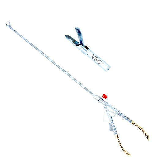 Laparoscopic Ethicon Needle Holder Curved Gold Driver - Vishal Surgical Co