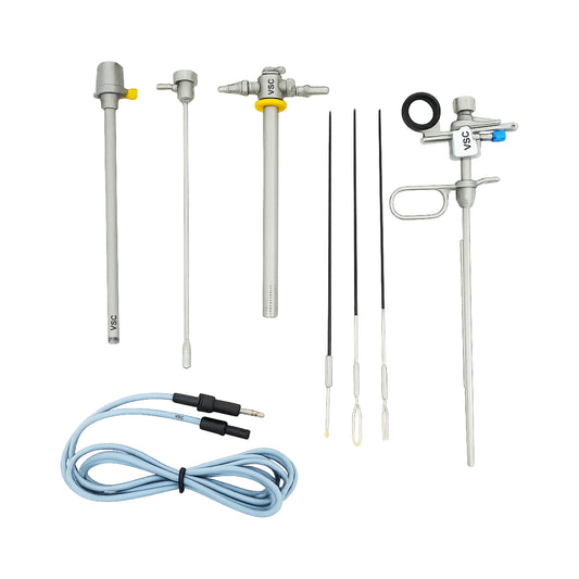 Laparoscopic working element active resectoscope TURP with inner and outer sheath, Karl Storz compatible, high-quality surgical stainless steel instrument with cable