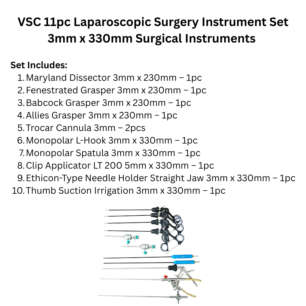 Laparoscopic Surgery Set 3mm Forceps Pediatrics Surgical Instruments - Vishal Surgical Co