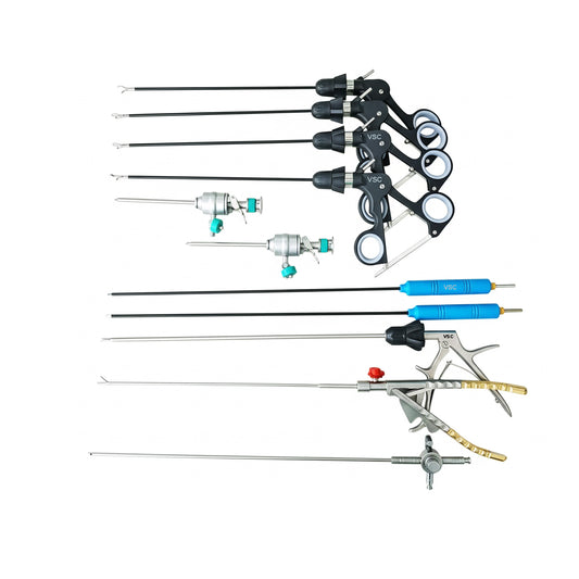 laparoscopic surgery instruments set

3mm laparoscopic instruments

laparoscopic grasper set

reusable laparoscopic set

stainless steel surgical instruments

hospital surgery instruments

clinical laparoscopic tools

minimally invasive surgery set

laparoscopic needle holder 3mm

vishal surgical co laparoscopic set

laparoscopic trocar cannula

laparoscopic suction irrigation 3mm

laparoscopic instrument kit

micro laparoscopic instruments

sterilized surgical instruments reusable