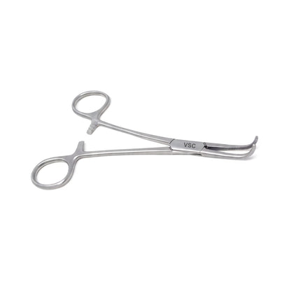 VSC Artery Forceps 90° (Right Angle) – precision stainless steel hemostatic clamp for vessel isolation. Durable, reusable, and ideal for general and microsurgical use.
