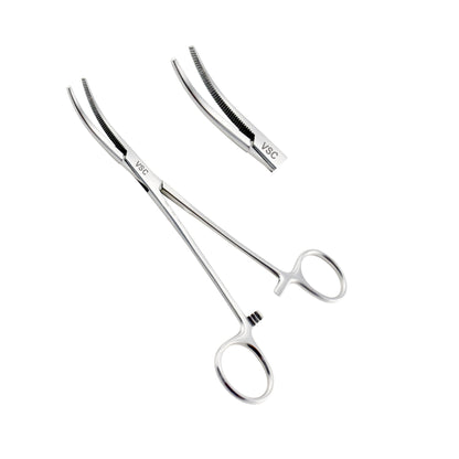 VSC Artery Forceps Curved 6 Inches – premium stainless steel hemostatic clamp for vessel control. Durable, reusable, and ideal for general and minor surgeries.